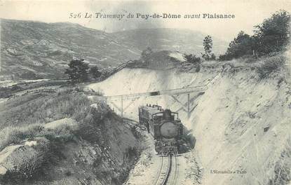 CPA FRANCE 63 "Le Puy de Dôme, Le tramway avant Plaisance". / TRAMWAY