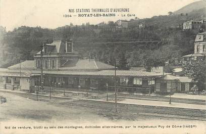 CPA FRANCE 63 "Royat les Bains, La gare".