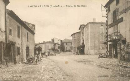 CPA FRANCE 63 " Sauxillanges, Route de Sugères".