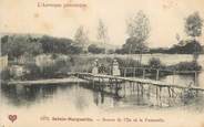 63 Puy De DÔme CPA FRANCE 63 " Ste Marguerite, Source de l'Ile et la passerelle".