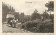 63 Puy De DÔme CPA FRANCE 63 " St Anthême, La croix de l'homme mort et l'ancienne diligence d'Ambert à Montbrison". / DILIGENCE