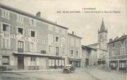 63 Puy De DÔme CPA FRANCE 63 " St Anthême, Hôtel Charlet et rue de l'église".