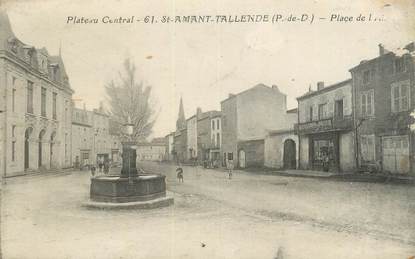 CPA FRANCE 63 " St St Amant Tallende".