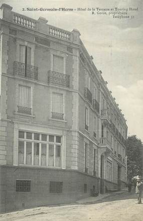 CPA FRANCE 63 " St Germain l'Herm, Hôtel de la Terrasse et Touring Hôtel".