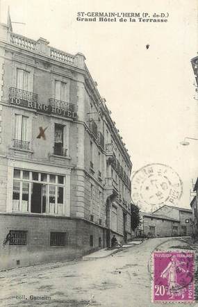 CPA FRANCE 63 " St Germain l'Herm, Grand Hôtel de la Terrasse".