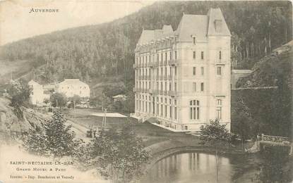 CPA FRANCE 63 " St Nectaire le Bas, Grand Hôtel et parc".