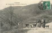 63 Puy De DÔme CPA FRANCE 63 " Valcivière, La route au village du Puy".