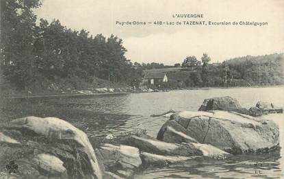 CPA FRANCE 63 " Tazenat, Le lac".