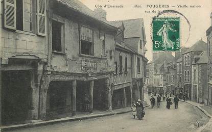 CPA FRANCE 35 "Fougères, Vieille maison, rue de la Pinterie"