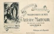 65 Haute PyrÉnÉe CPA FRANCE 65 " Lourdes, Publicité Magasin Antoine Marroum".