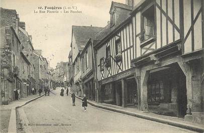 CPA FRANCE 35 "Fougères, la rue Pinterie, les Porches"