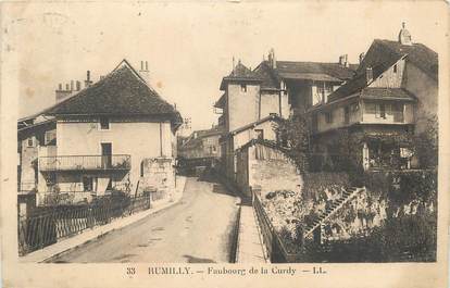 CPA FRANCE 74 " Rumilly, Faubourg de la Curdy".