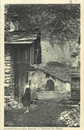 CPSM FRANCE 69 " Bonneval sur Arc, Intérieur du village".