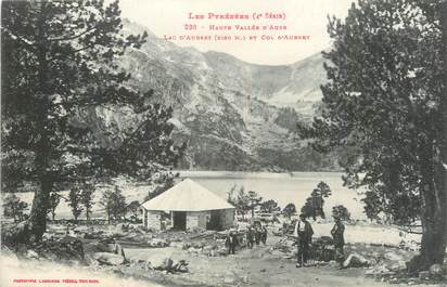 CPA FRANCE 65 " Haute Vallée d'Auré, Le Lac d'Aubert et le Col d'Aubert".