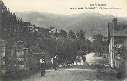 CPA FRANCE 65 " Argelès Gazost, L'Avenue de Lourdes".