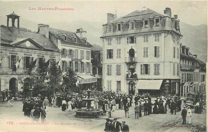 CPA FRANCE 65 " Argelès Gazost, La Mairie et la plage".