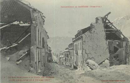 CPA FRANCE 65 " Barèges, La rue principale à la place des thermes après l'avalanche de 1907".