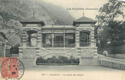 CPA FRANCE 65 " Cauterets, La gare des Oeufs".
