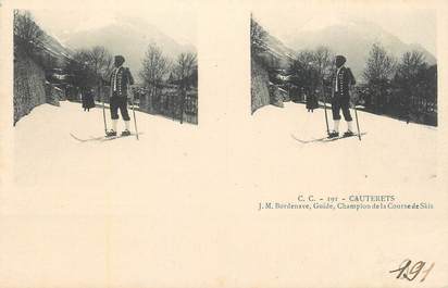 CPA FRANCE 65 "Cauterets, JM Bordenave champion de cours de skis".
