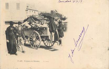 CPA FRANCE 65 "Lourdes, Voitures de malades".