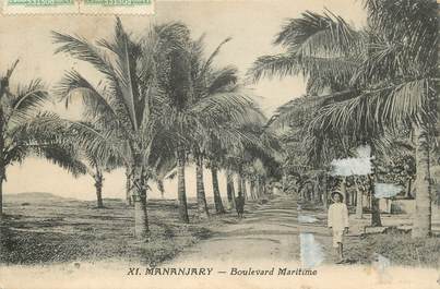 CPA MADAGASCAR "Mananjary, Bld maritime"