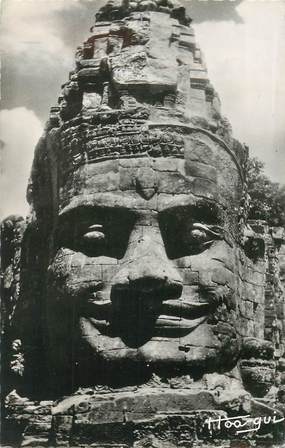 CPSM CAMBODGE ""Angkor Thom" / FLAMME OBLITERATION AU VERSO