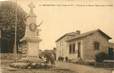 CPA FRANCE 65 "Pouyastruc, Place de la Mairie, le monument aux morts et la Poste".