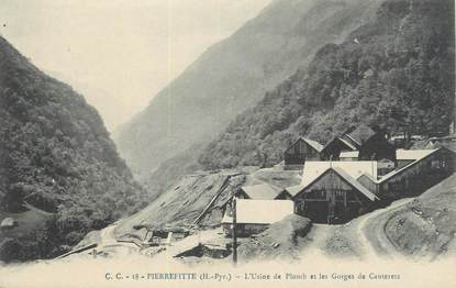 CPA FRANCE 65 "Pierrefitte, L'usine de plomb et les Gorges de Cauterets".