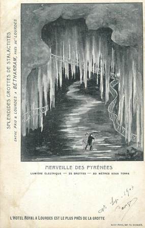 CPA FRANCE 65 " Bétharram, Les grottes stalactites". / GROTTE