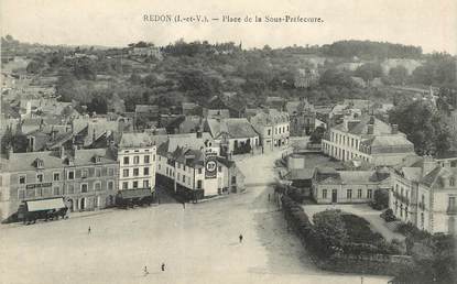 CPA FRANCE 35 "Redon, Place de la Sous Préfecture"