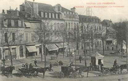 CPA FRANCE 65 " Tarbes, Place Maubourguet, la promenade".