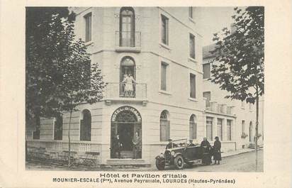 CPA FRANCE 65 " Lourdes, Hôtel et Pavillon d'Italie".
