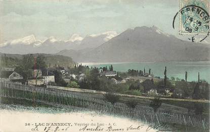 CPA FRANCE 74 "Veyrier du Lac, Lac d'Annecy".