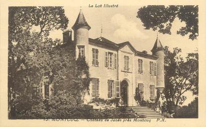 CPA FRANCE 46 " Montcuq, Château de Janès ".