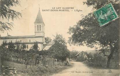 CPA FRANCE 46 " St Denis Martel, L'église".