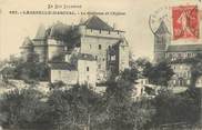 46 Lot CPA FRANCE 46" Lacapelle Marival, Le château et l'église".
