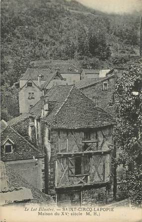 CPA FRANCE 46 " St Cirq Lapopie, Maison du XVème siècle".