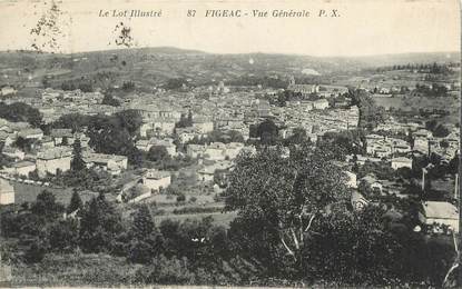 CPA FRANCE 46 " Figéac, Vue générale".