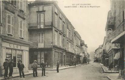 CPA FRANCE 46 " St Céré, Rue de la République".