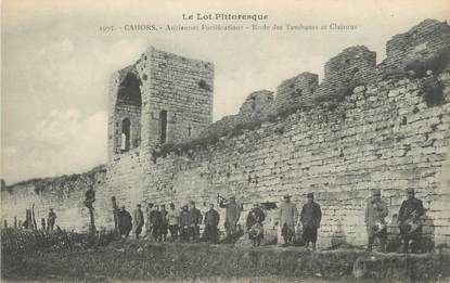 CPA FRANCE 46 " Cahors, Anciennes fortifications, école des tambours et clairons".