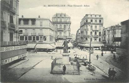 CPA FRANCE 34 "Montpellier, Place Edouard Adam"