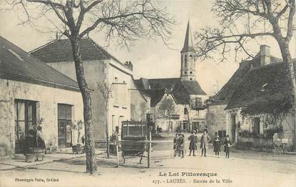 CPA FRANCE 46 " Lauzès, Entrée de la ville".