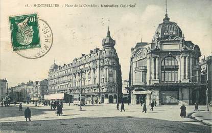 CPA FRANCE 34 "Montpellier, Place de la Comédie, Nouvelles galeries"