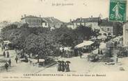 46 Lot CPA FRANCE 46 " Castelnau Montratier, La place un jour de marché".