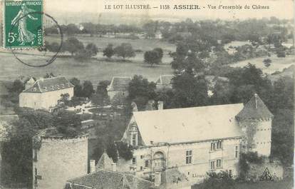 CPA FRANCE 46 " Assier, Vue d'ensemble du château".