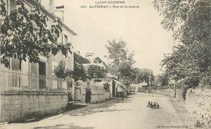 CPA FRANCE 46 " Alvignac, Rue de la Source".