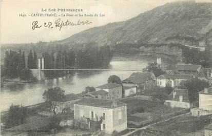 CPA FRANCE 46 "Castelfranc, Le pont et les bords du Lot".