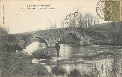 CPA FRANCE 46 "Bagnac, Vieux pont romain".