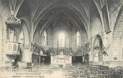 CPA FRANCE 46 "Bagnac, Intérieur de l'église".