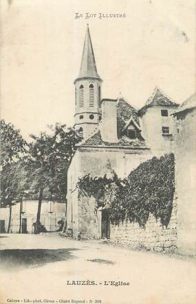 CPA FRANCE 46 "Lauzès, L'église".